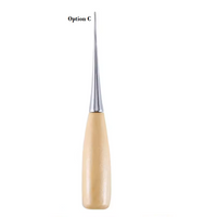 Leather wood handle Awl - Set of 3