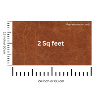 Veg tanned leather sheets - Natural