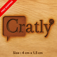 Custom Brass Stamp Logo Embossing on Wood