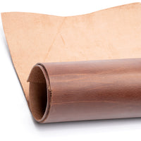 Veg tanned semi-hard leather sheet - Pre cut