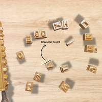 Alphabet Block Leather Stamp Set