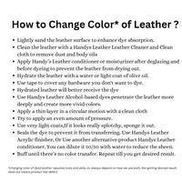 Water Based Leather Dyes