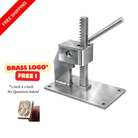 Manual Press Stamping Machine - Free 1 Inch x 1 inch Logo