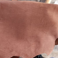 Warm Saddle Brown Color Smooth Leather Sheet