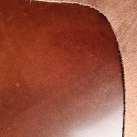 Warm Saddle Brown Color Smooth Leather Sheet