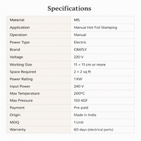 High-Precision Manual Logo Stamping Machine – Ideal for Bulk Leather Branding
