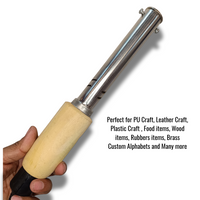 Custom Brass Stamp Logo Embossing on Wood