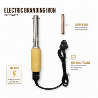 Electric Branding Iron for Beginners – Ideal for Practice, Sampling & Small Batch Logo Stamping by Cratly