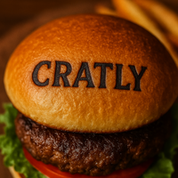 Custom Brass Stamp Logo Embossing on Food