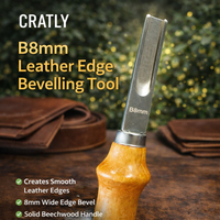Professional Leather Skiving Tool – 8mm Precision Edge Thinning Blade