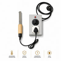 Electric Branding Iron for Beginners – Ideal for Practice, Sampling & Small Batch Logo Stamping