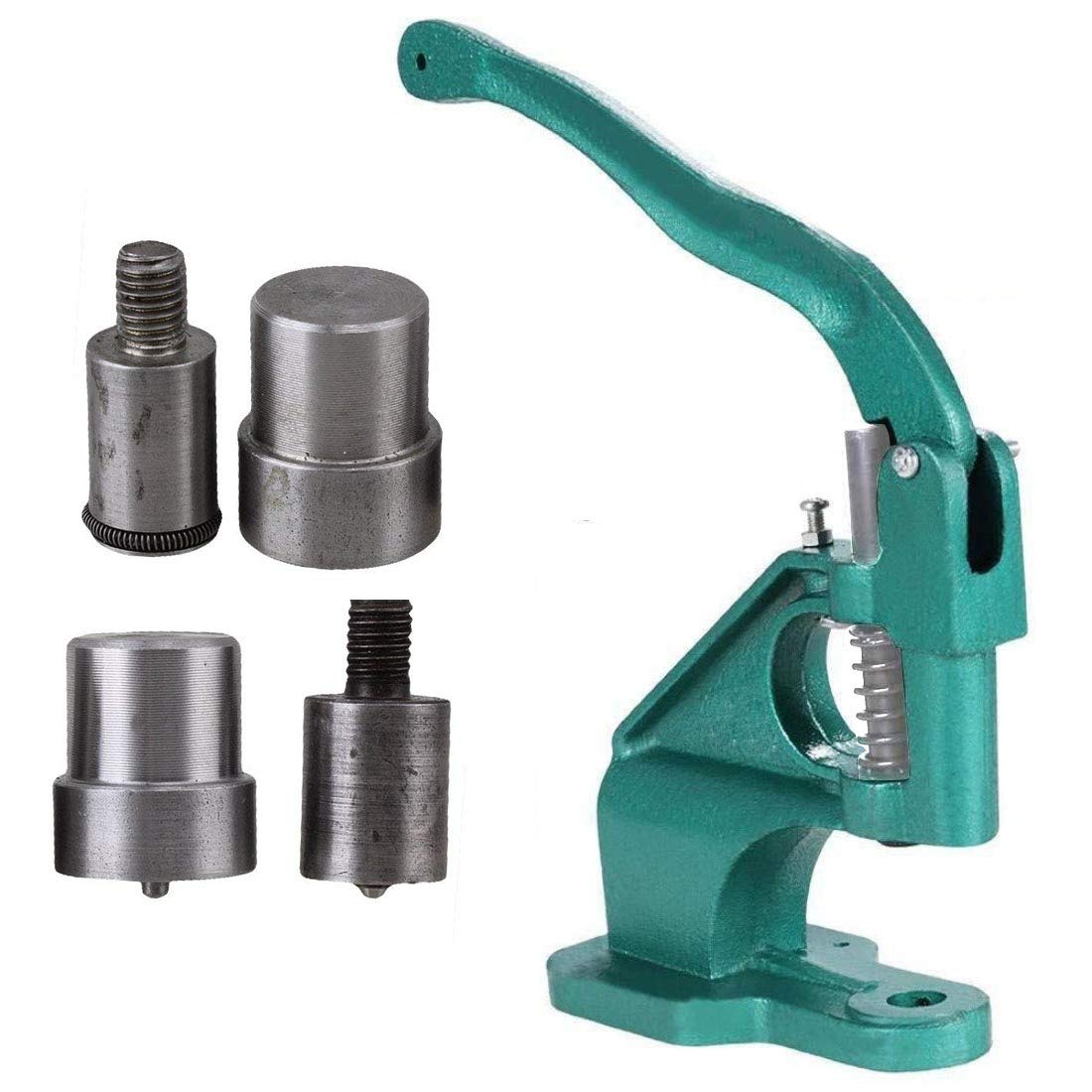 Snap button punch machine with die set