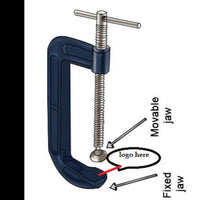 G-clamp Tool For Brass Logo Press