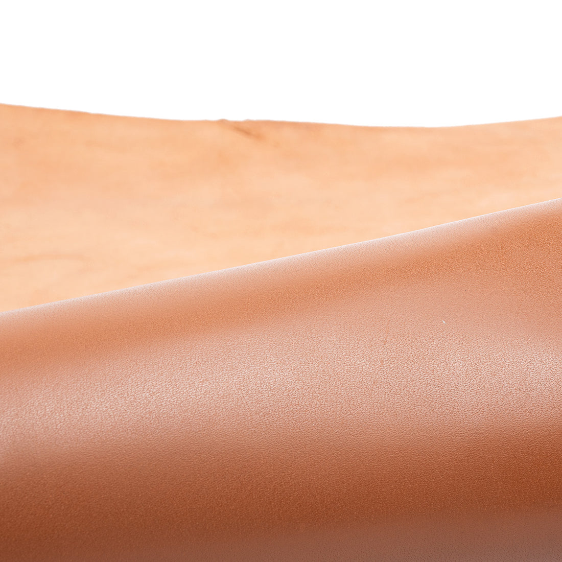 Cognac color semi-hard leather sheet - Pre cut