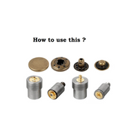 50 Sets Brass Material Fashion Spring Metal Snaps2