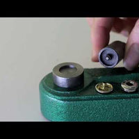 Snap button punch machine with die set