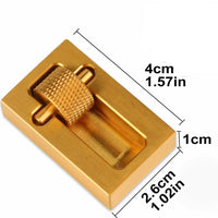 Leather Edge Roller Oil Painting Box with 1 Brass Rollers Leather Edge Processing Tool