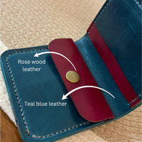 Vintage Rosewood Color Smooth Leather Sheet