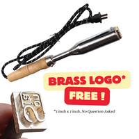 Electric Branding Iron for Leather Wood Food with FREE Logo