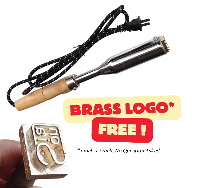 Electric Branding Iron for Leather Wood Food with FREE Logo