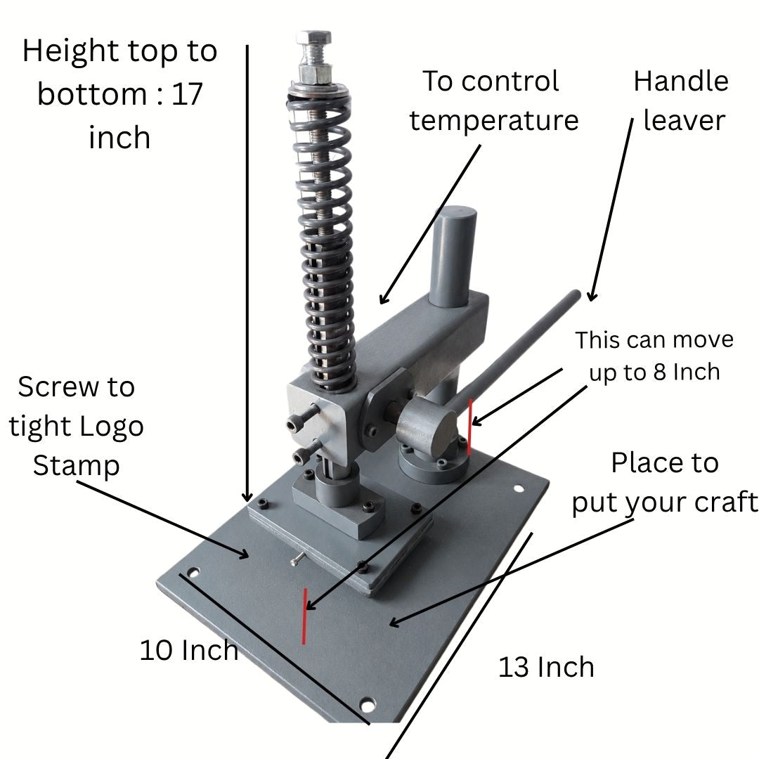 High-Precision Manual Logo Stamping Machine – Ideal for Bulk Leather Branding