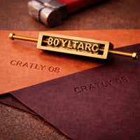 Alphabet Leather Stamp Set A-Z | Brass Letter Stamps for Leather Craft | Cratly