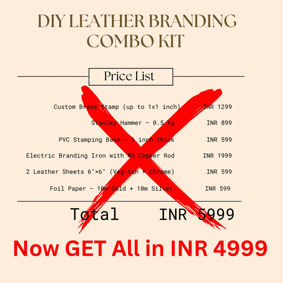 DIY Leather Branding Combo Kit (Special Price ₹4,999)