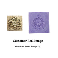 Custom Brass Stamp Logo Embossing on Soap
