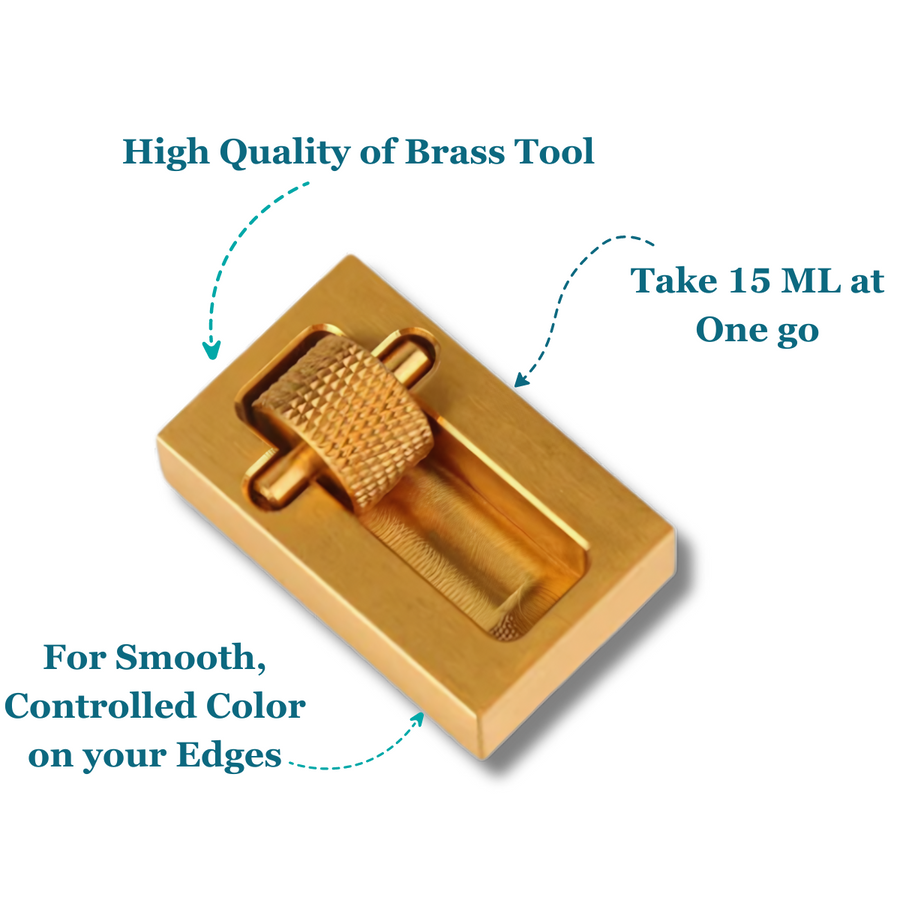 Brass Made Leather Edge Paint Roller