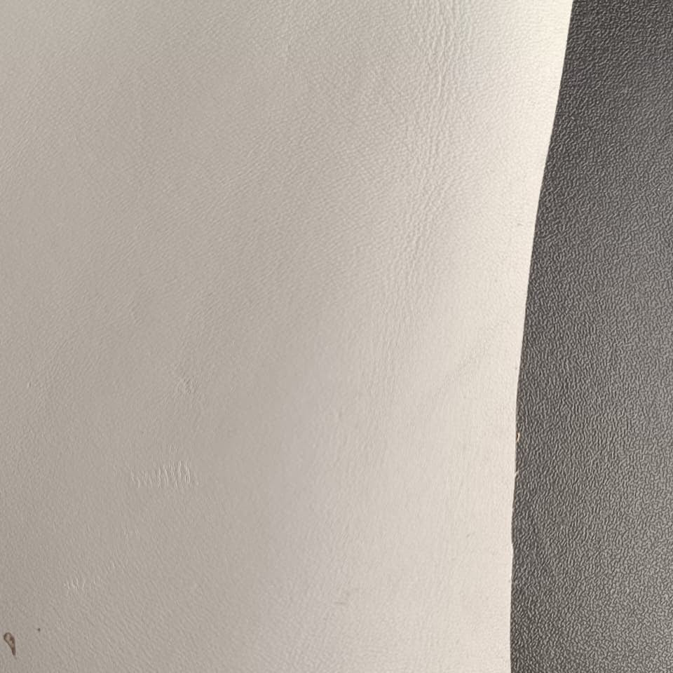 Natural Ivory Color Smooth Leather Sheet