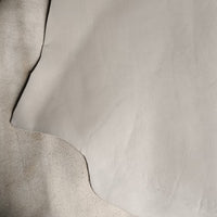 Natural Ivory Color Smooth Leather Sheet