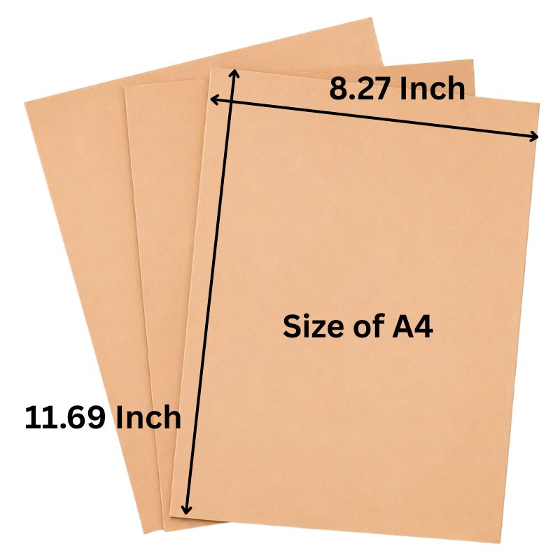 Veg Tanned Leather Pre Cut – Set of 3  A4 A5 and A6