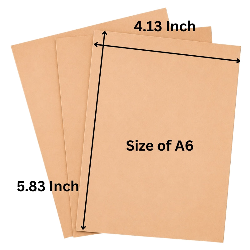 Veg Tanned Leather Pre Cut – Set of 3  A4 A5 and A6