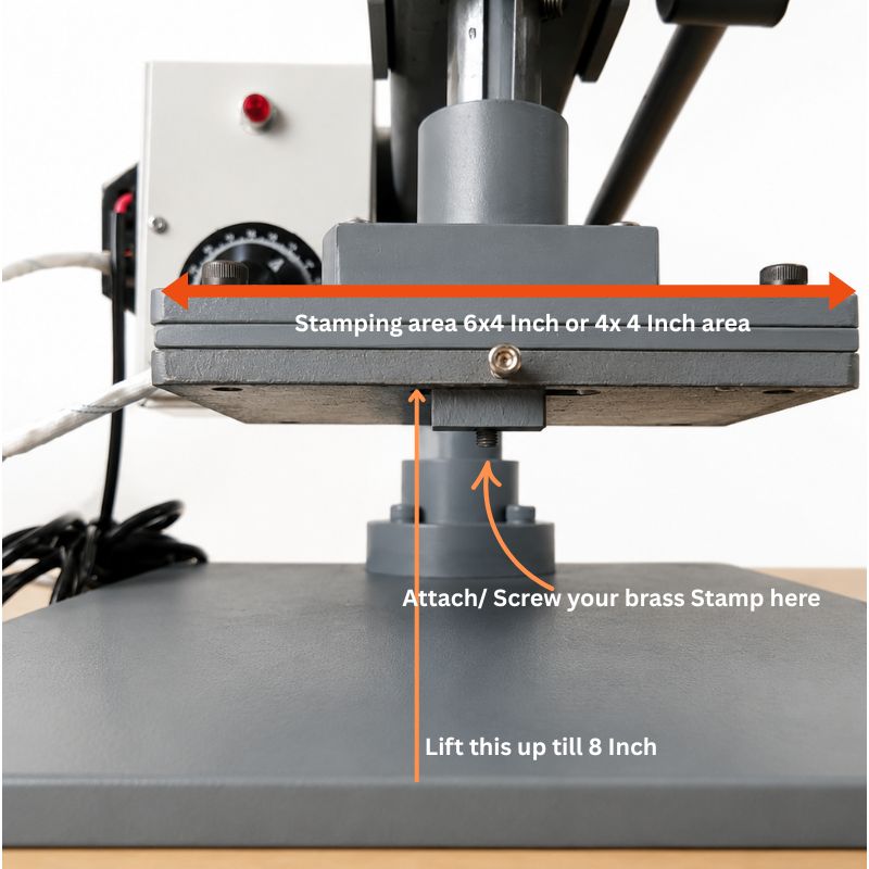 High-Precision Manual Logo Stamping Machine – Ideal for Bulk Leather Branding