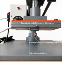 High-Precision Manual Logo Stamping Machine – Ideal for Bulk Leather Branding
