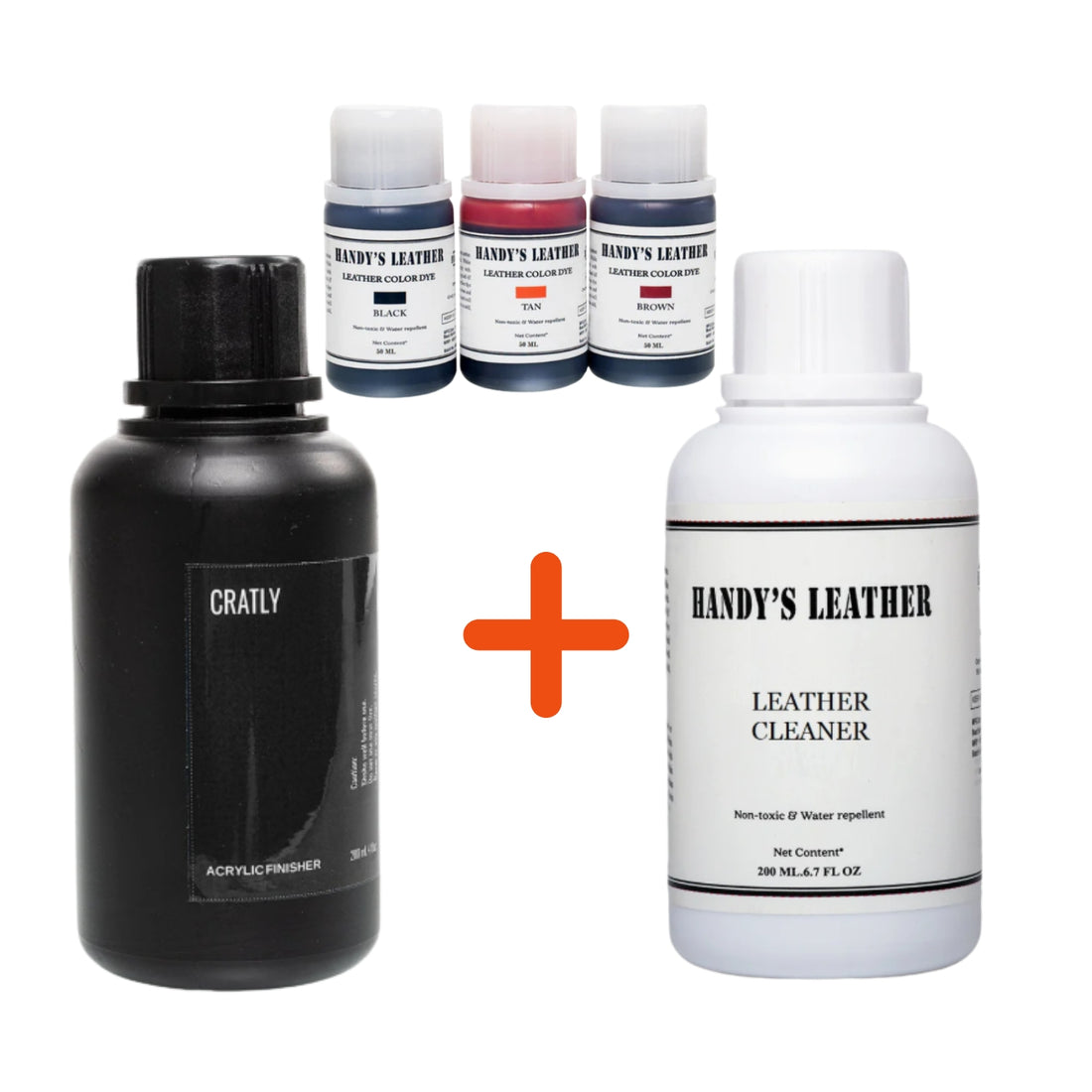 CRATLY Leather Restoration Starter Kit – Clean, Recolor & Protect Leather