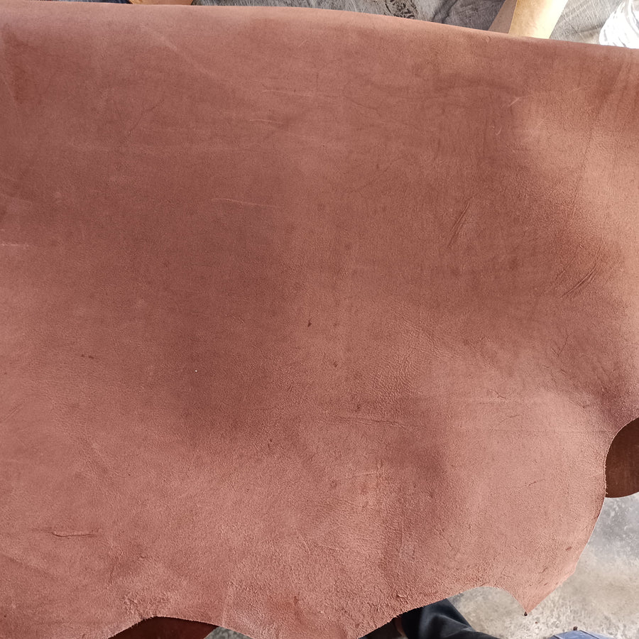 Wine Color Smooth Leather Sheet