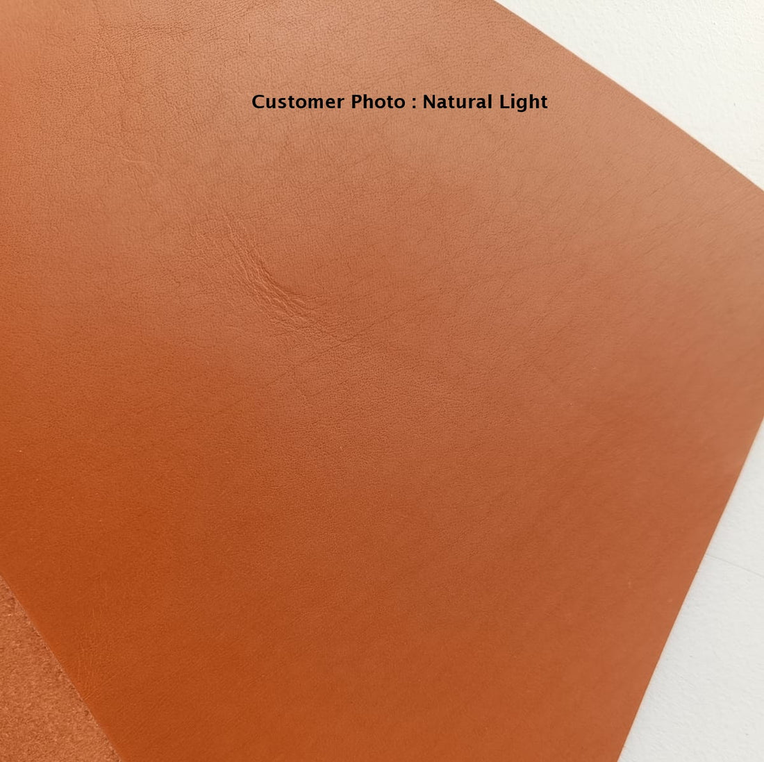 Burnished Tan Color Veg Tanned Semi-Hard Leather Sheet