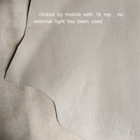 Natural Ivory Color Smooth Leather Sheet