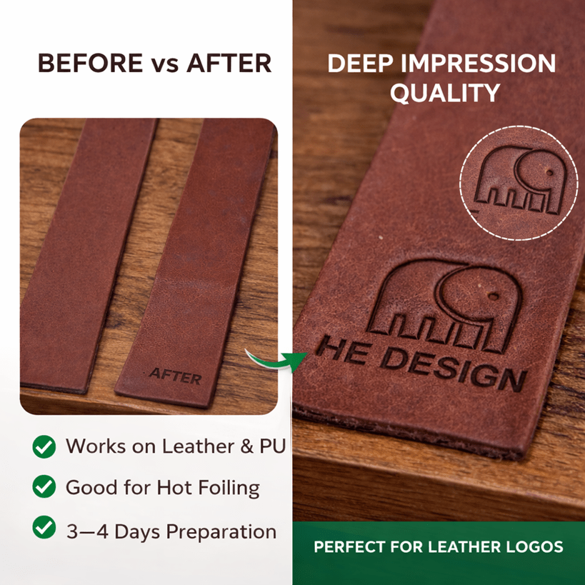 Custom Brass Logo Stamp for Leather | Personalized Branding Stamp