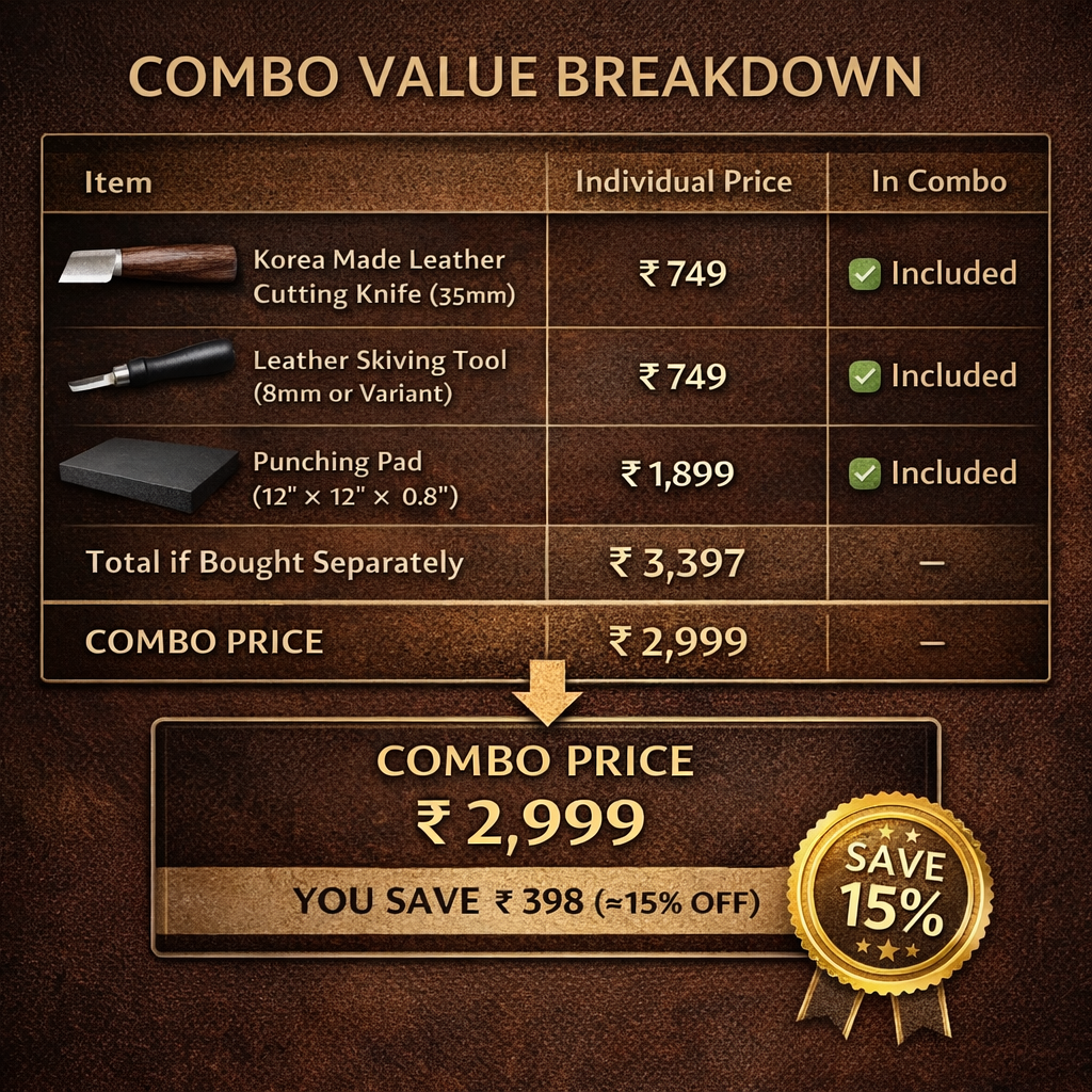 CRATLY Professional Leather Cutting & Skiving Kit