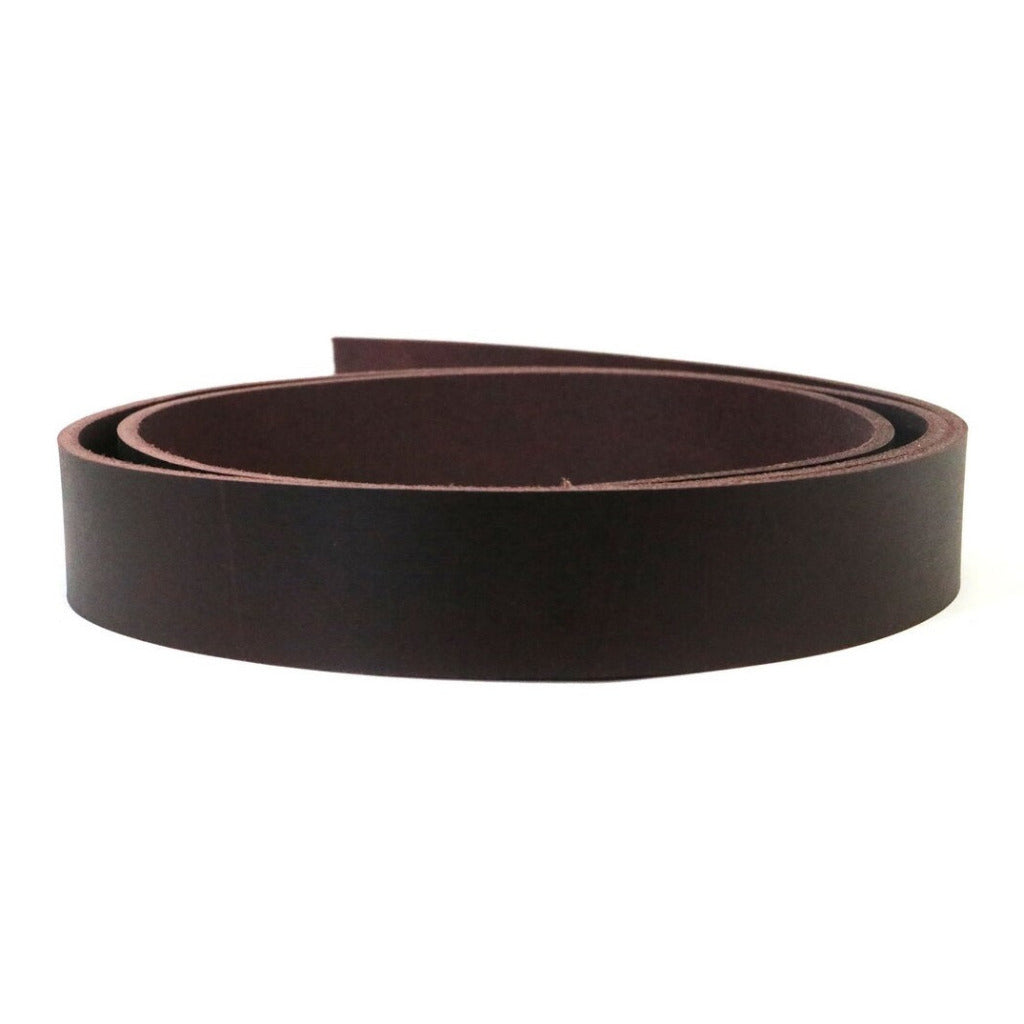 Burgundy Leather Strip, 48"-60" Length, Matte Burgundy Brown, Buffalo Leather Strap, Leather Strip for Belts