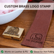 Custom Brass Logo Stamp for Leather – Personalized Branding Stamp by Cratly