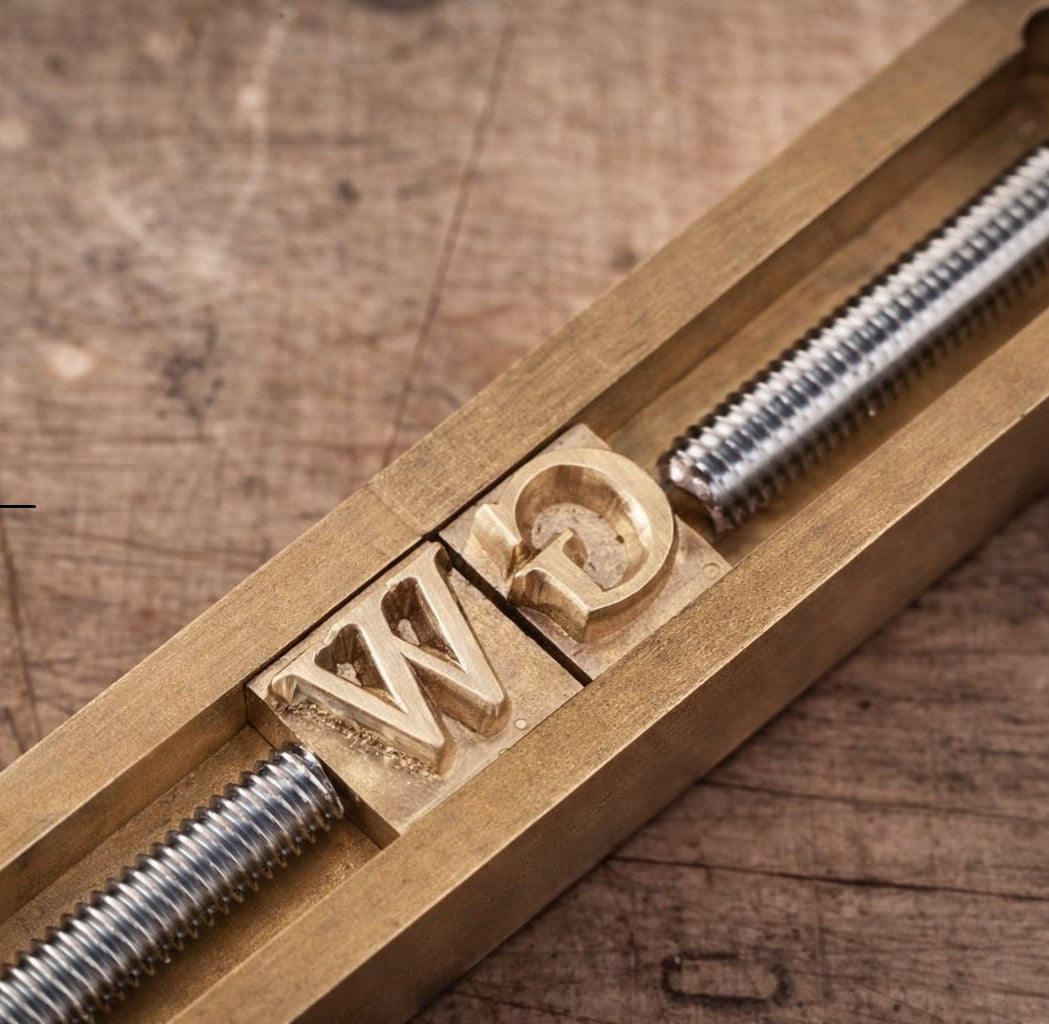 Alphabet Leather Stamp Set A-Z | Brass Letter Stamps for Leather Craft | Cratly