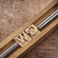 Alphabet Leather Stamp Set A-Z | Brass Letter Stamps for Leather Craft | Cratly