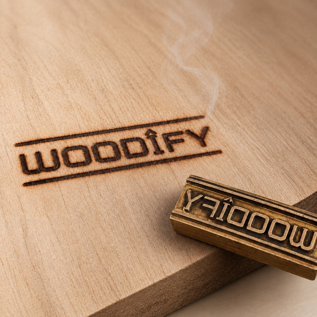 Custom Brass Logo Stamp for Wood Craft