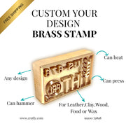 leather brass stamp maker for bakery leather wood clay