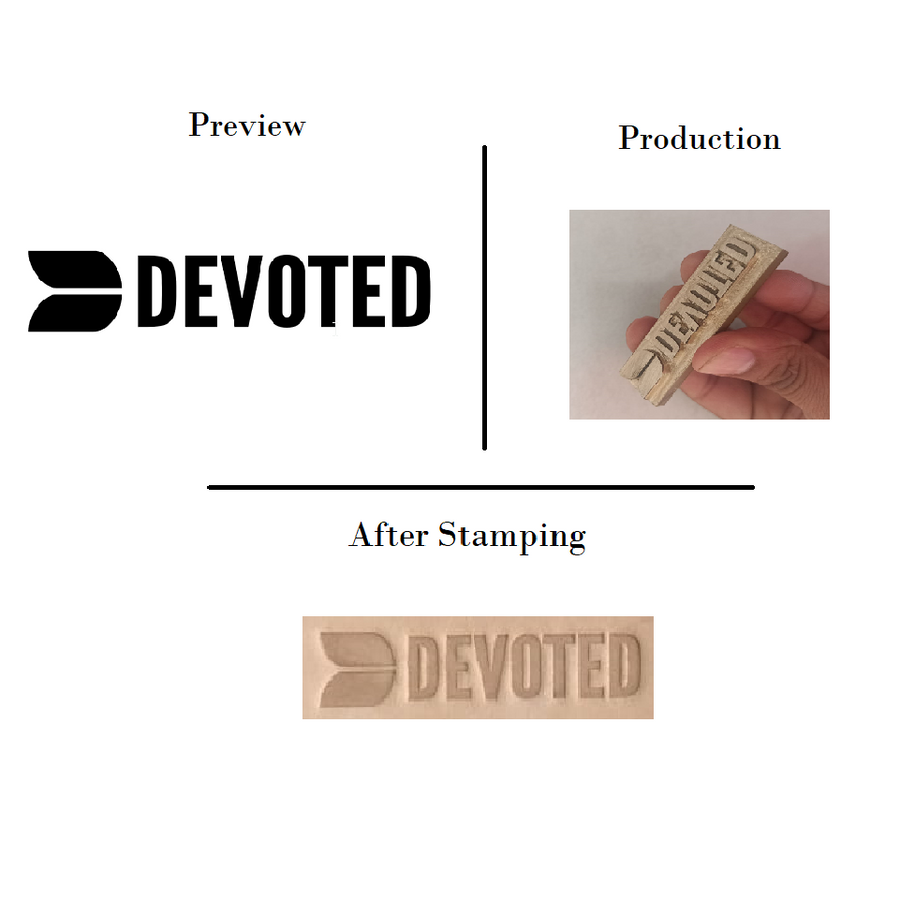 leather brass stamp maker for bakery leather wood clay