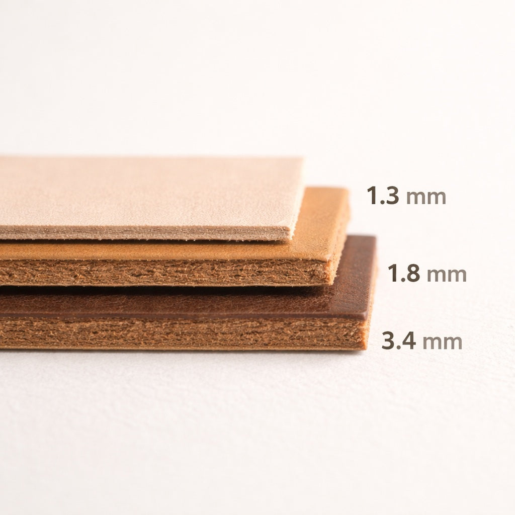 Bourbon Chrome Tanned Leather Sheet – Soft Finished Leather for Wallets, Bags & Leathercraft