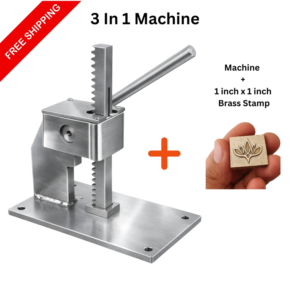 Manual Press 3 In 1 Stamping Machine  || Logo Stamping || Button Snaping || Hole Punching